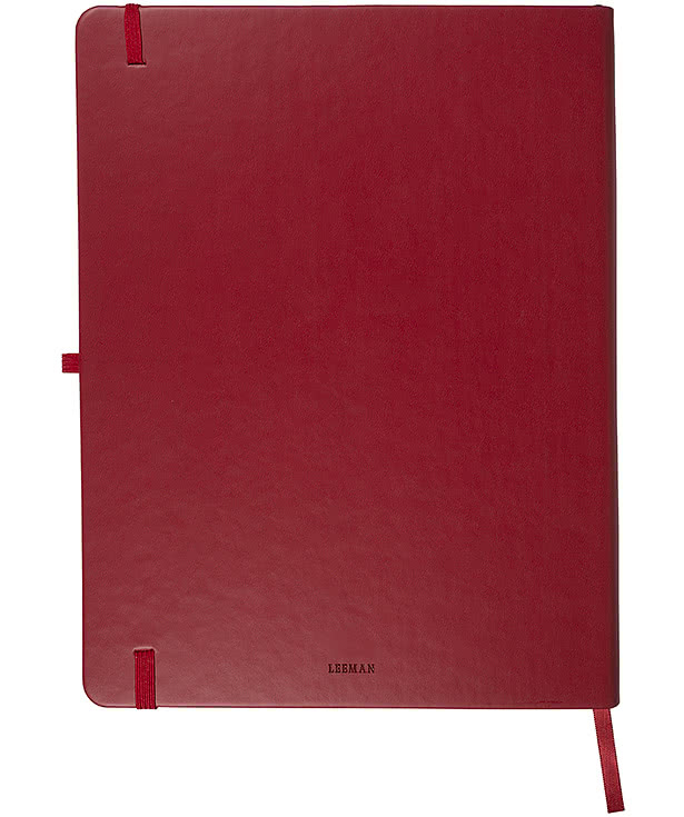 Debossed Leeman Tuscany Large Hard Cover Notebook