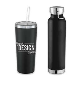 22 oz. Thor Copper Vacuum Insulated Drinkware Gift Set - Color: Black