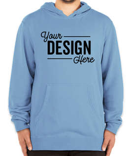Independent Trading Pigment Dyed Pullover Hoodie - Color: Pigment Light Blue