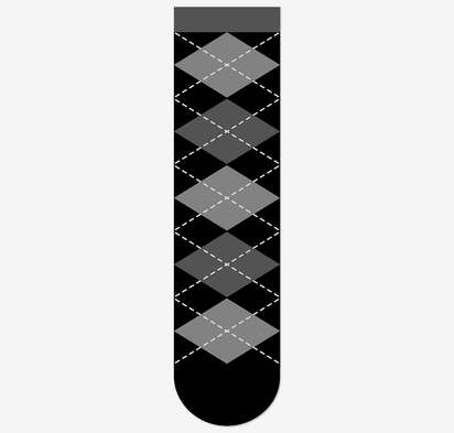 Argyle Crew Socks-default
