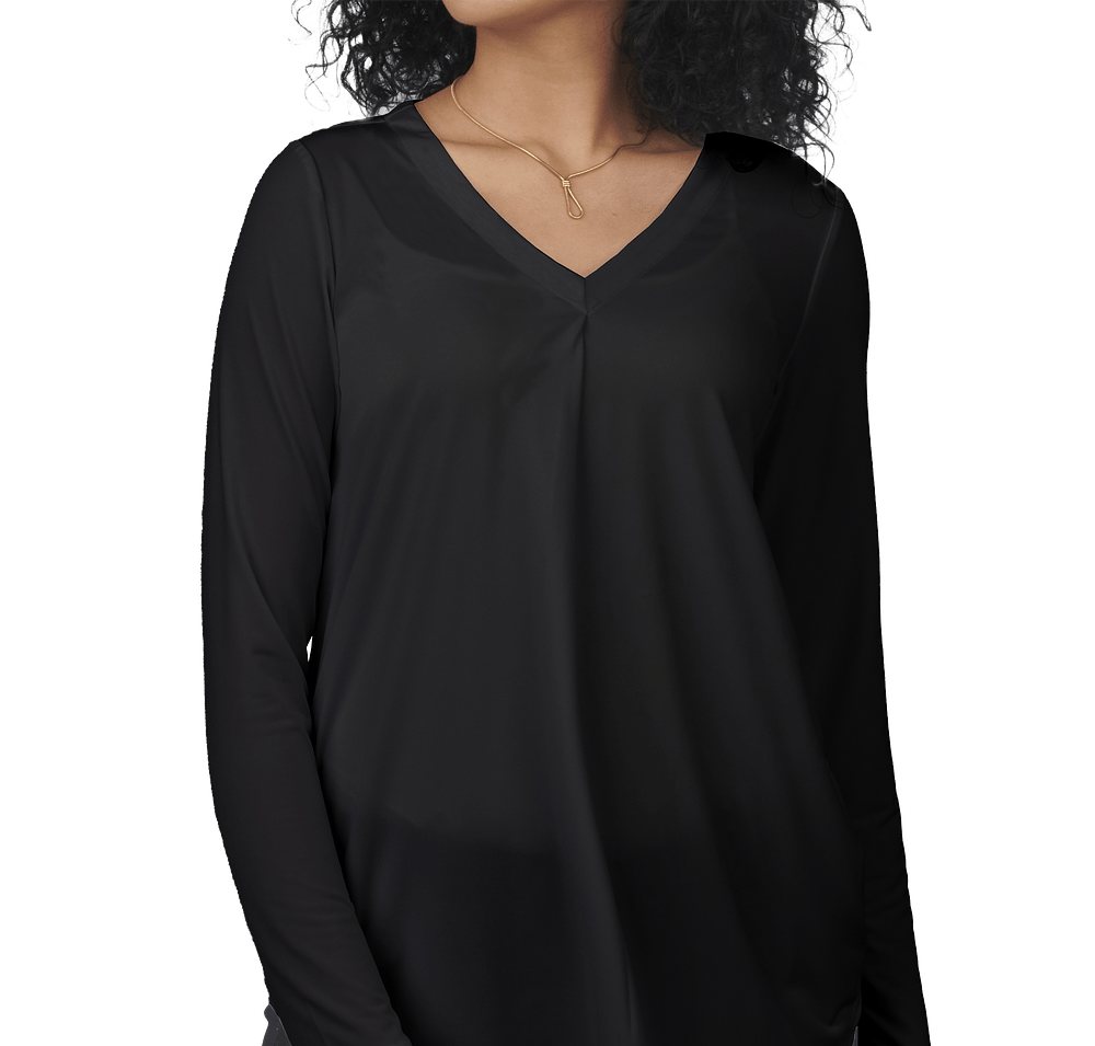 Edwards Women's Soft Pleated V-Neck Blouse-default