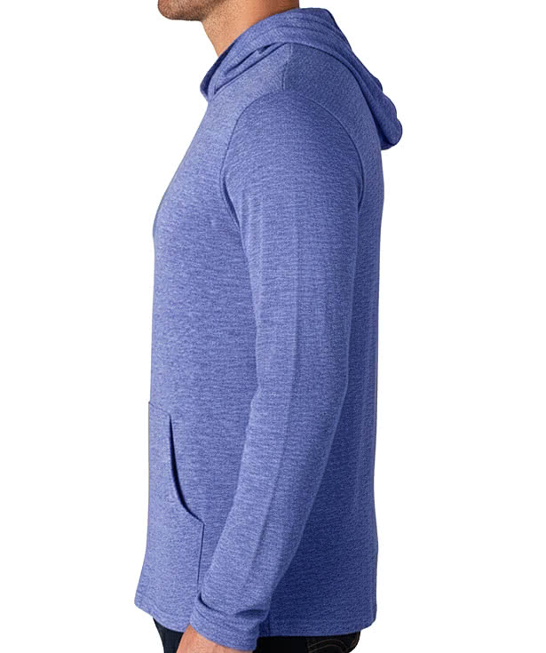 Blue Generation Tri-Blend Lightweight Pullover Hoodie