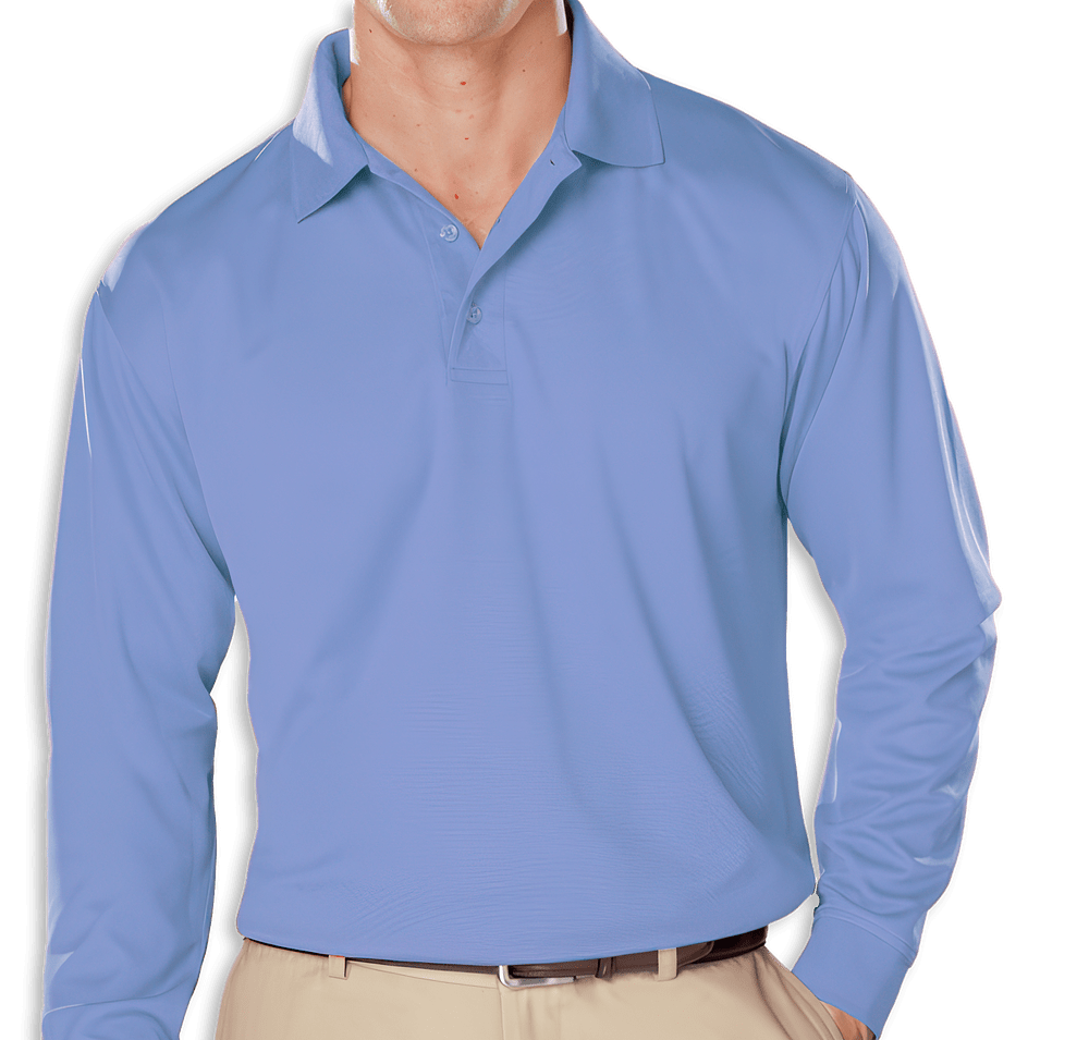 Blue Generation BLU-X-DRI Snag Resistant Long Sleeve Polo - Embroidered-default