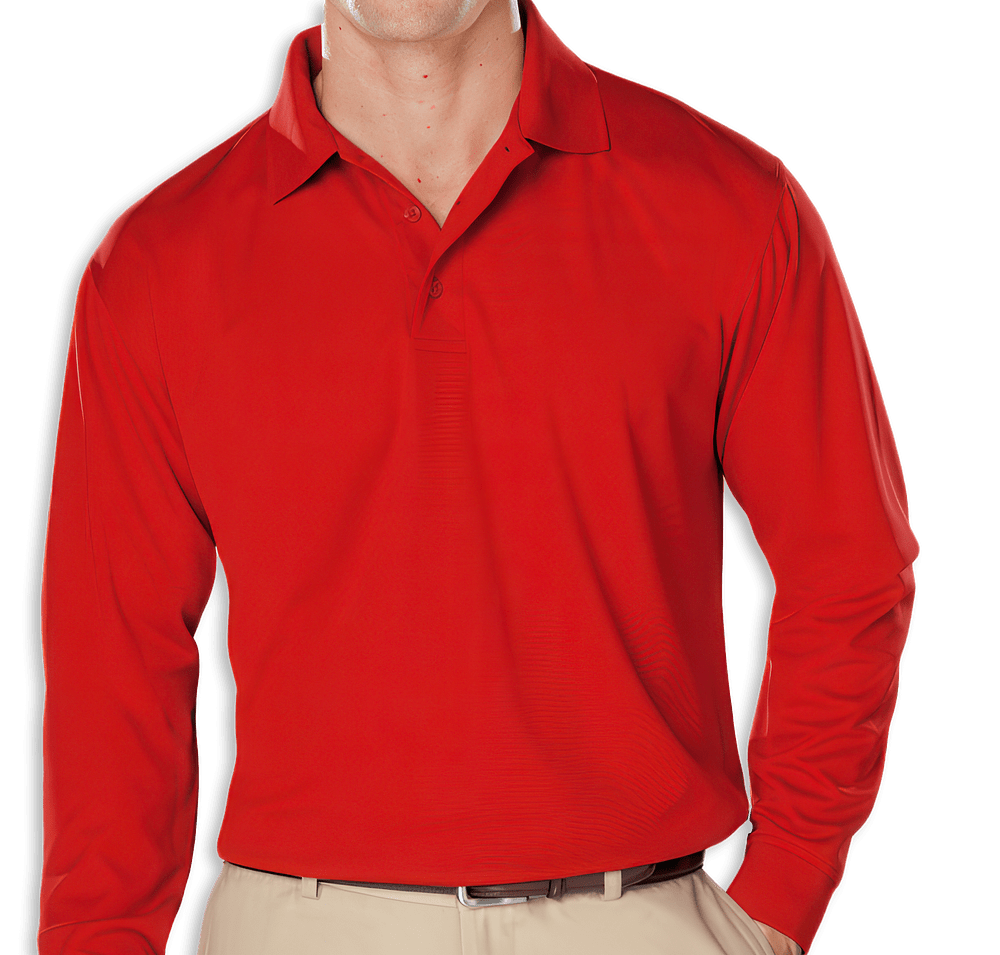 Blue Generation BLU-X-DRI Snag Resistant Long Sleeve Polo - Embroidered-default