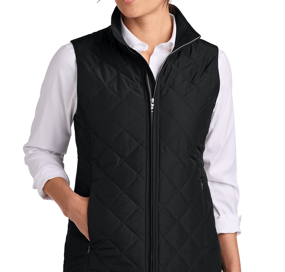 Brooks Brothers Women's Diamond Quilt Insulated Vest-default