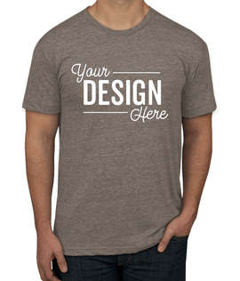American Apparel USA-Made Tri-Blend Track T-shirt - Color: Tri-Coffee