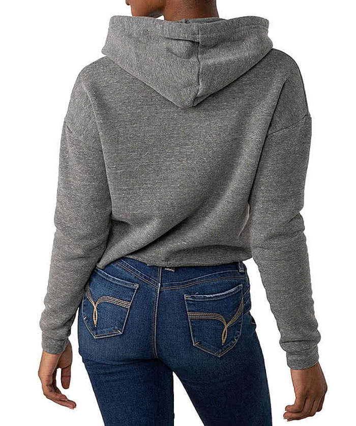 Royal Apparel Women's USA-Made Eco Tri-Blend Cropped Hoodie