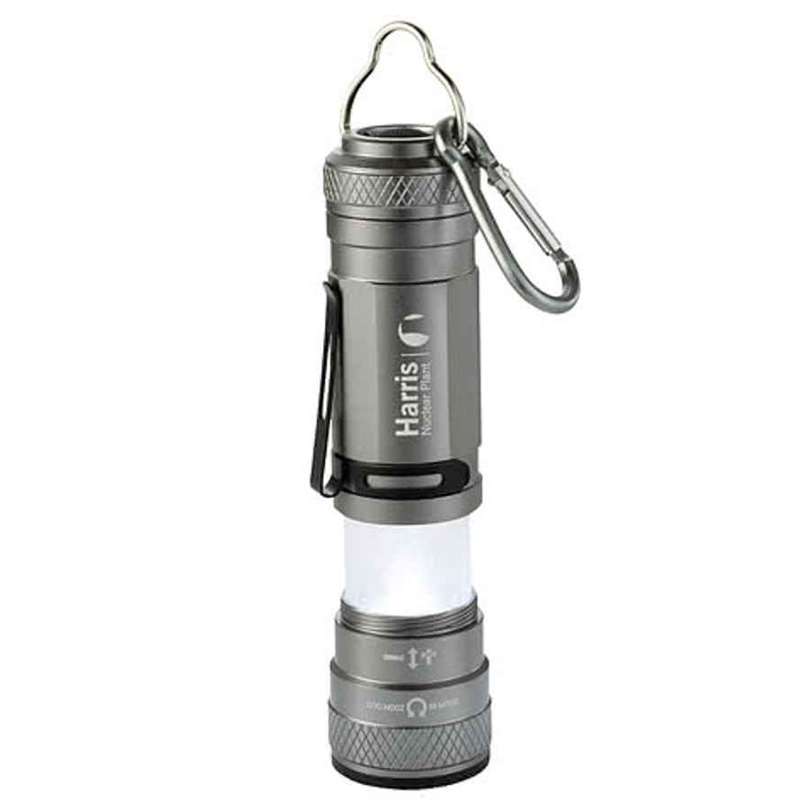 Laser Engraved High Sierra Bright CREE Zoom Flashlight in Graphite (GA)