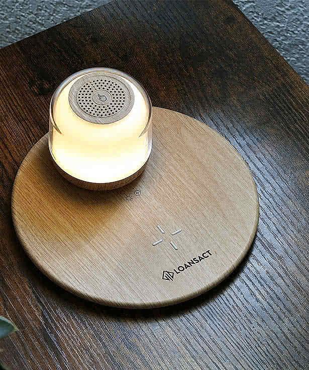 Full Color Harmony3 Light Up Bluetooth Speaker and 15W Wireless Charging Pad
