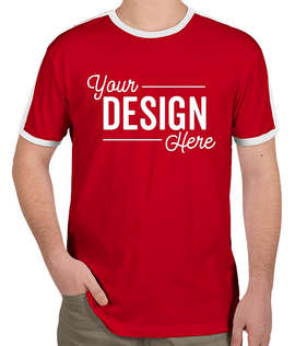 LAT Retro Ringer T-shirt - Color: Red / White