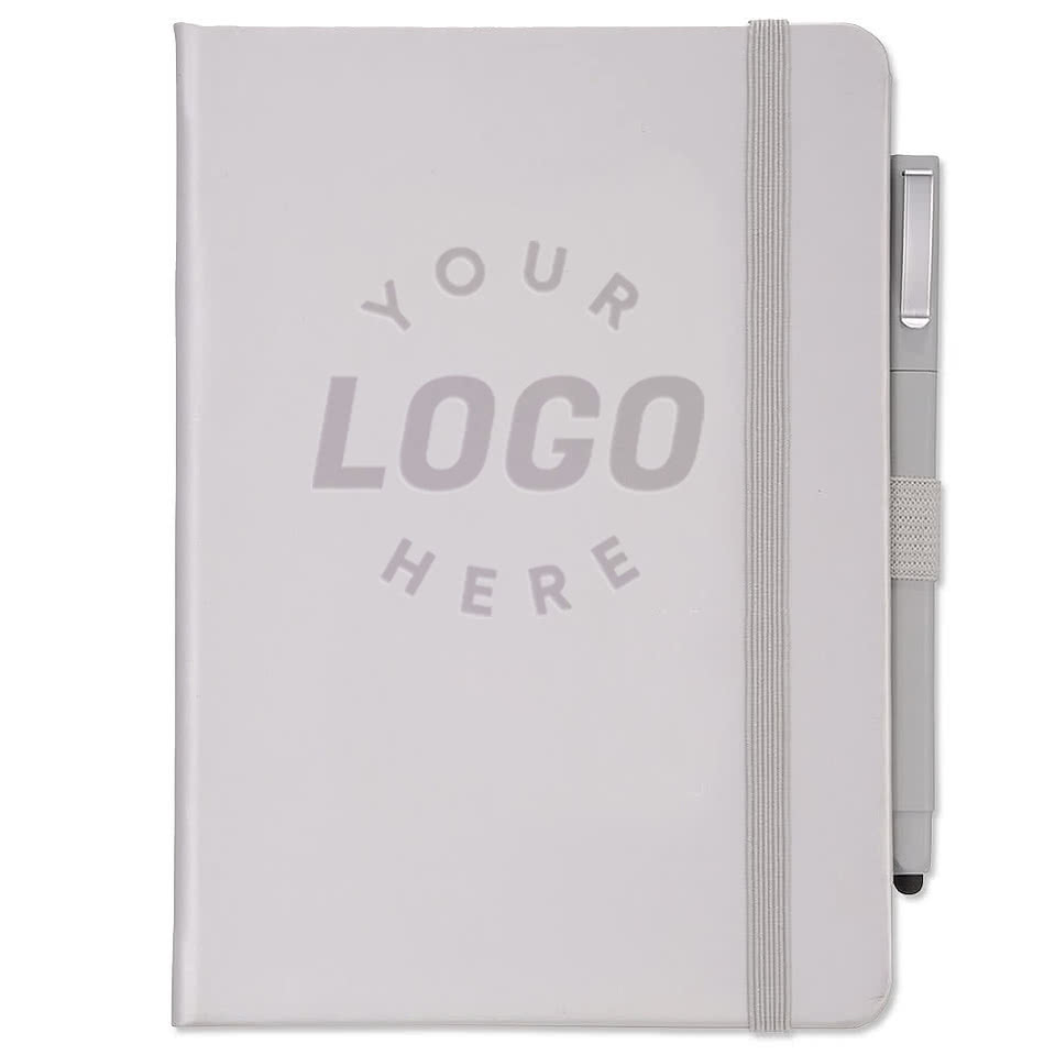 JournalBooks ® Debossed Vienna Hard Cover Notebook with Pen