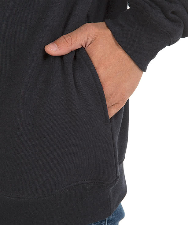 Charles River Crosswind Quarter Zip Sweatshirt - Faux Leather Patch