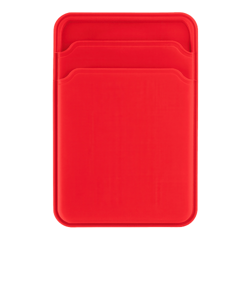 Silicone Magnetic Phone Wallet in RED