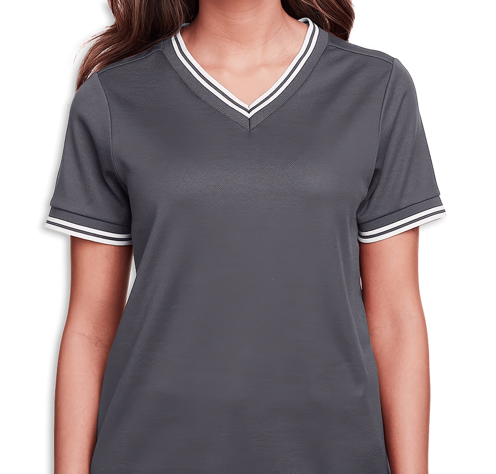 Devon & Jones Women's CrownLux Plaited Tipped Performance Shirt-default