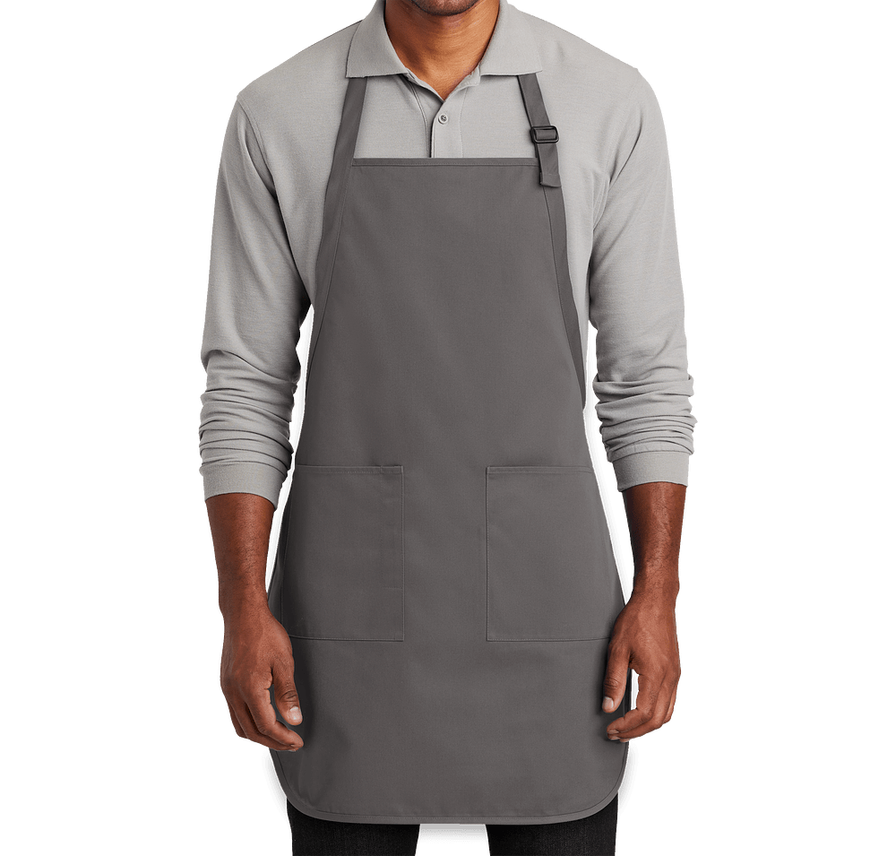 Port Authority Two-Pocket Full Length Apron - Embroidered-default