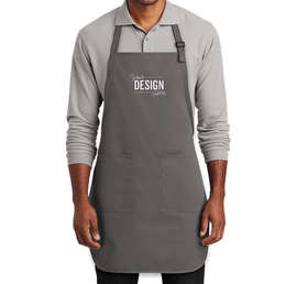 Port Authority Two-Pocket Full Length Apron - Color: Charcoal