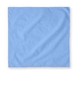 Augusta 100% Cotton Solid Bandana (Centered Design) - Color: Columbia Blue