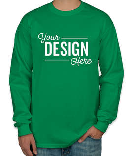 Canada - Gildan Ultra Cotton Long Sleeve T-shirt - Color: Irish Green