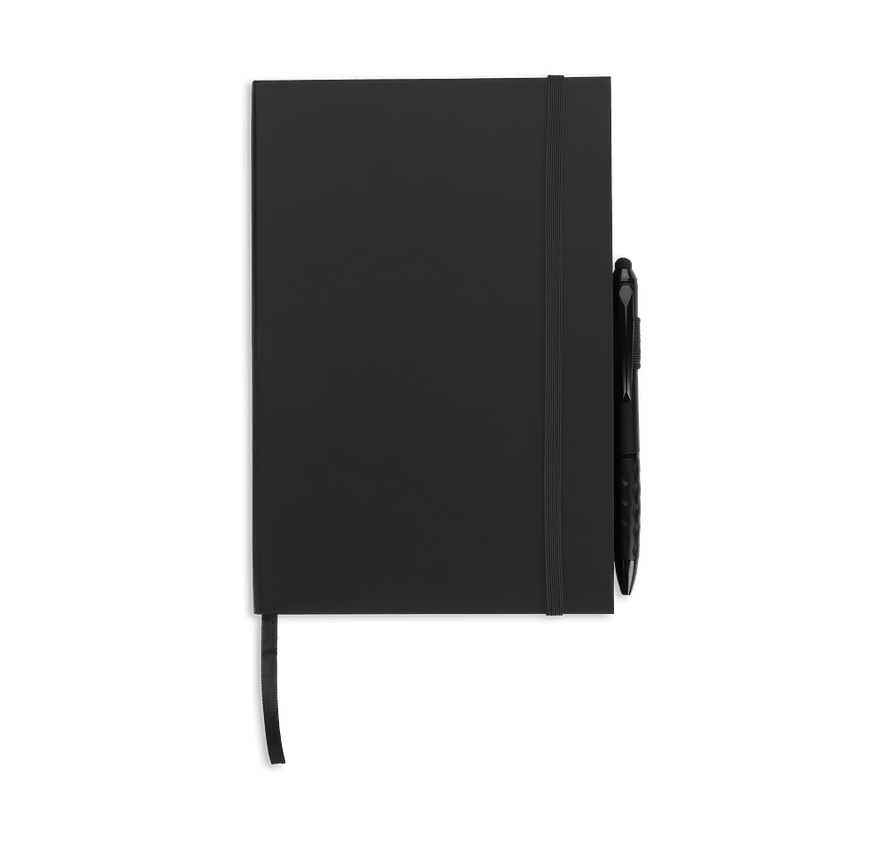 Color Edge Notebook with Metallic Stylus Pen-default