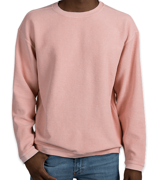 Charles River Camden Crewneck Sweatshirt in Millennial Pink