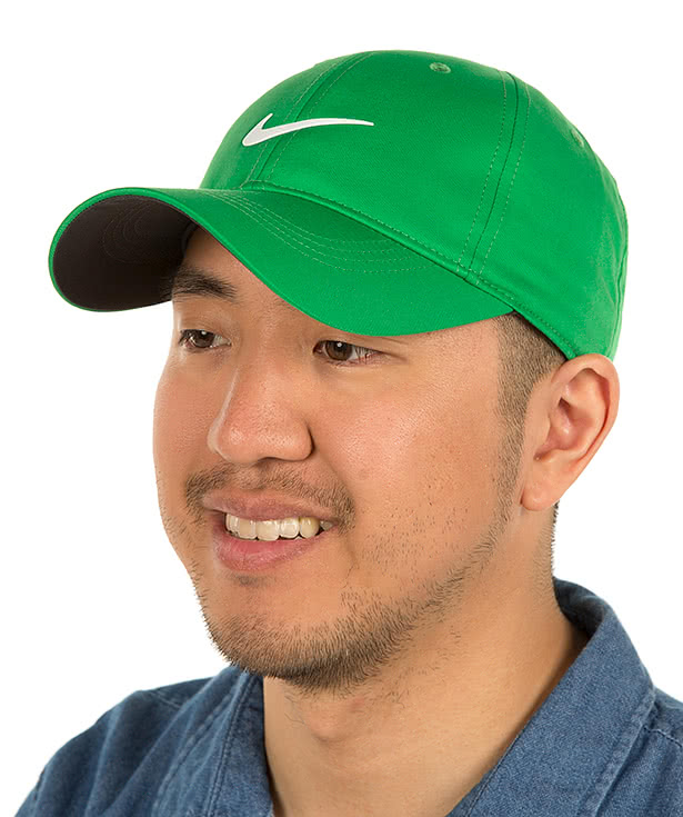 nike swoosh front cap