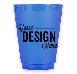 16 oz. Frosted Plastic Stadium Cup - Color: Frost Blue