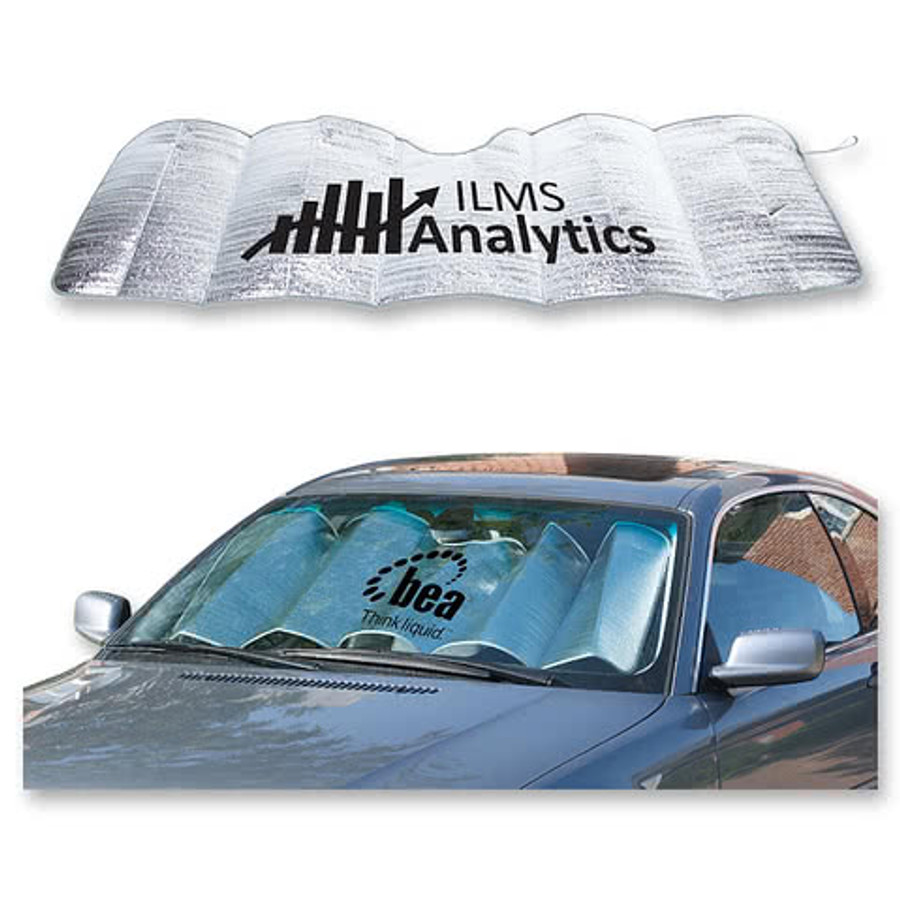 Accordion Sun Shade in Silver