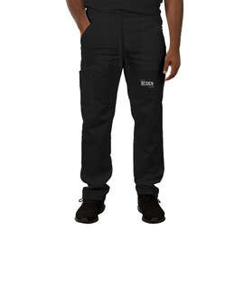 Cherokee Workwear Revolution Tapered Leg Drawstring Scrub Pant - Color: Black