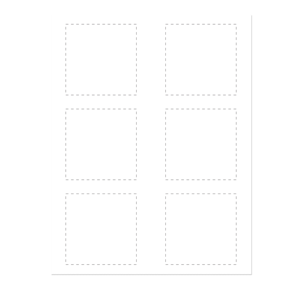 Full Color 3 in. Square Sticker Sheet (6 stickers/sheet)-default