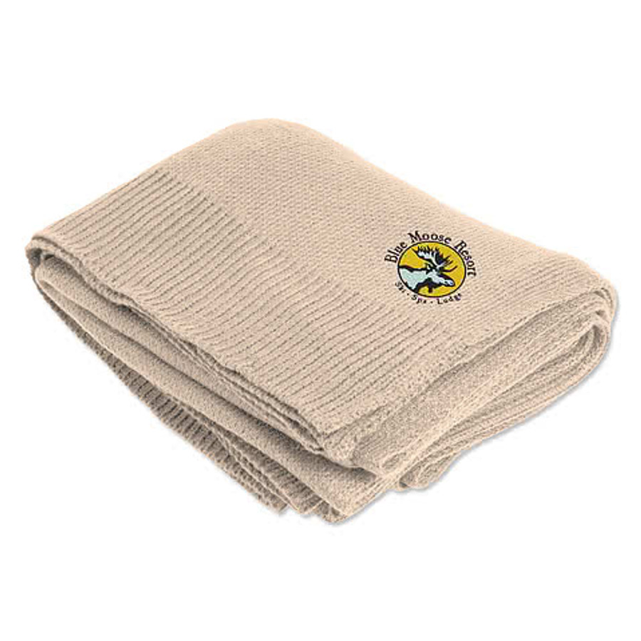 Sinclair Soft Knit Throw Blanket in Black