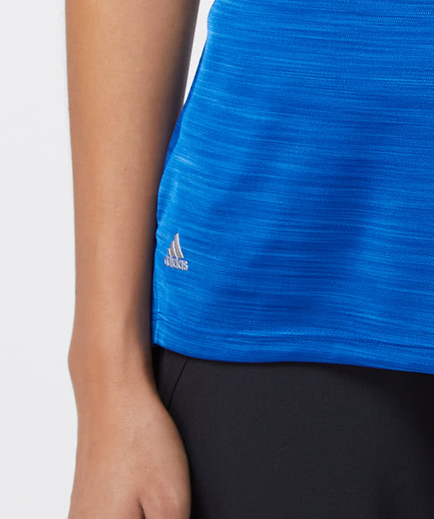 Adidas Women's Melange Recycled UPF 50+ Performance Polo
