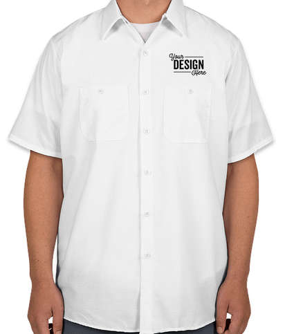 Red Kap Industrial Work Shirt - White