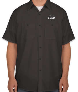 Men's Short Sleeve Work Shirts, Men's Uniform Shirts with Logo, Custom  Shirts, Embroidered Shirts, Button Down Work Shirts