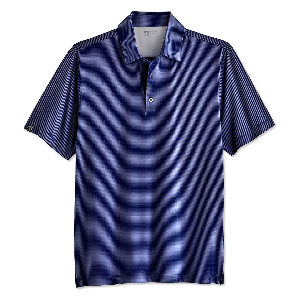 Storm Creek Optimist Microstripe Performance Polo - Embroidered