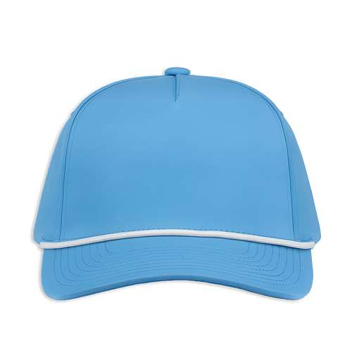 Pacific Headwear Weekender Five-Panel Baseball Hat in Tranquil Blue / Vintage White
