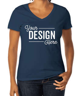 Hanes Women's Perfect-T V-Neck T-shirt - Color: Navy