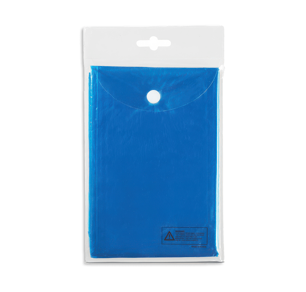 Disposable Hooded Rain Poncho-default