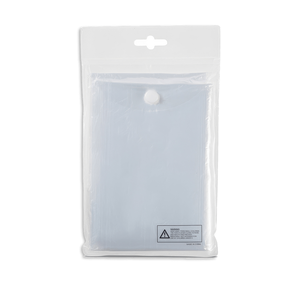 Disposable Hooded Rain Poncho-default