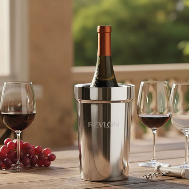 Laser Engraved Milano Stainless Steel Wine Cooler