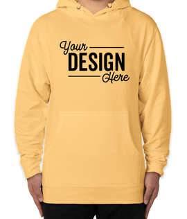 Independent Trading Midweight Pullover Hoodie - Color: Light Yellow