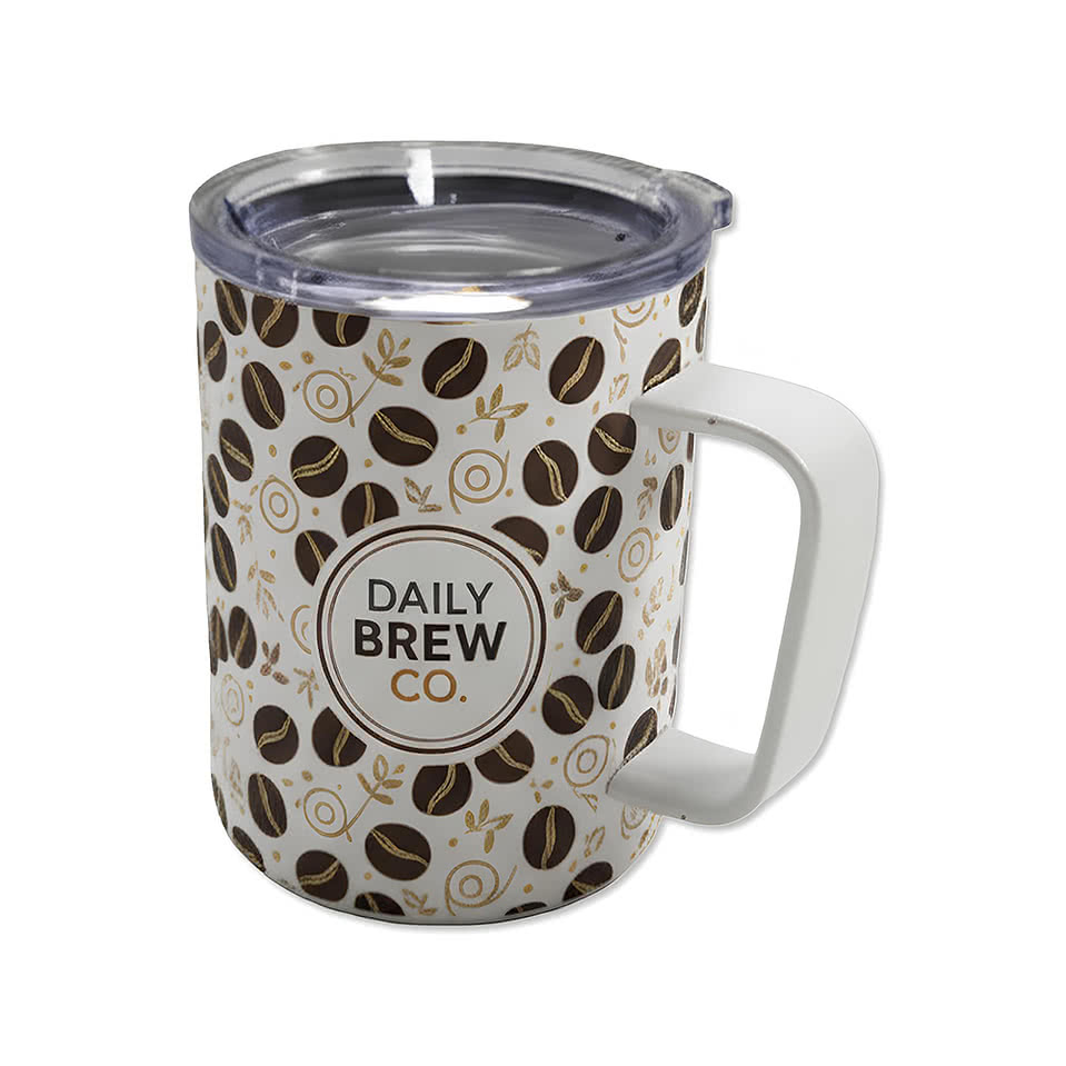 Full Color 10 oz. Stainless Steel Insulated Coffee Mug