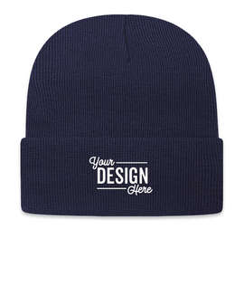 Cap America Knit Cuff Beanie - Color: True Navy