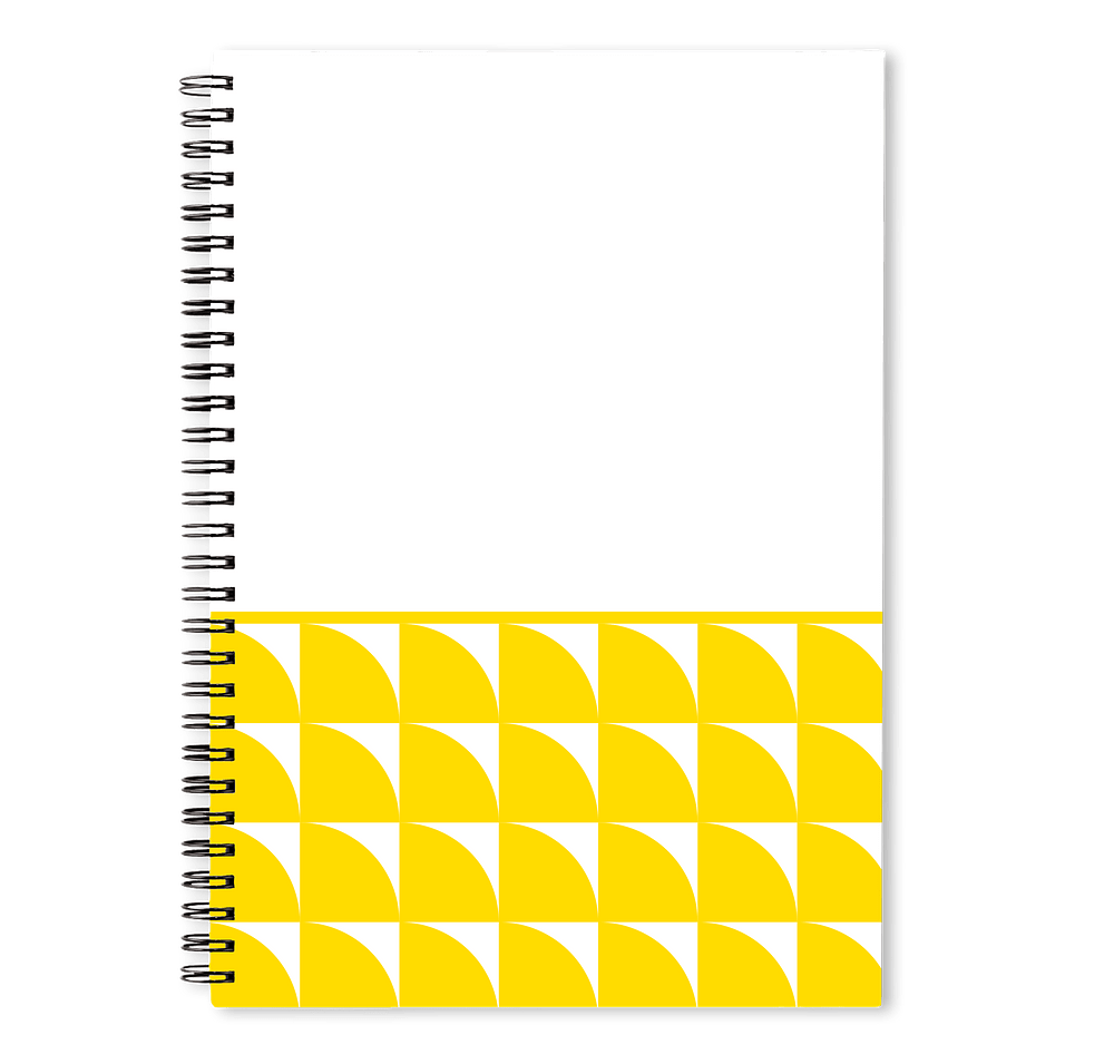 Geometric Pattern JournalBooks ® Spiral Notebook-default