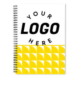 Geometric Pattern JournalBooks ® Spiral Notebook - Color: Yellow