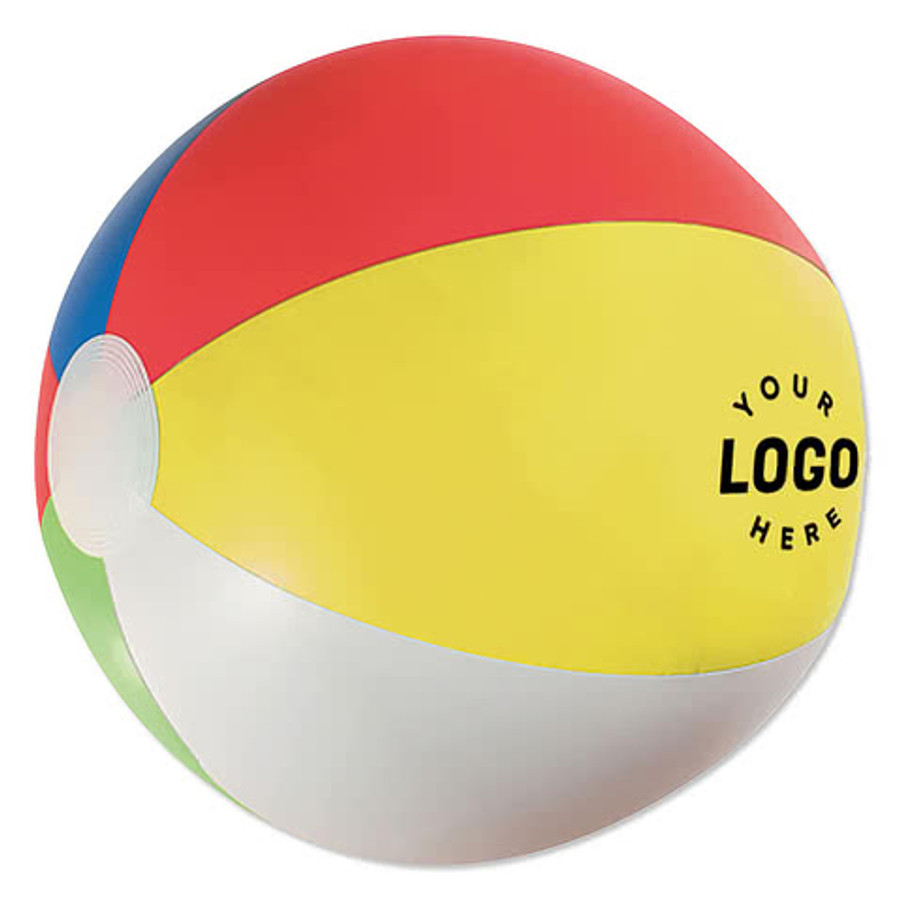 16" Beach Ball in Translucent Clear