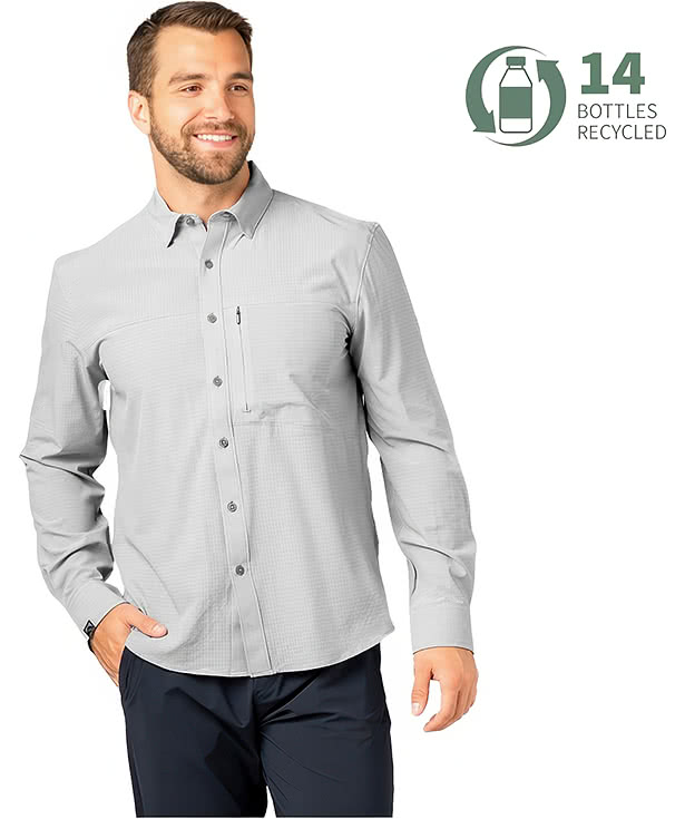 Storm Creek Naturalist Recycled Long Sleeve Woven Shirt - Embroidered
