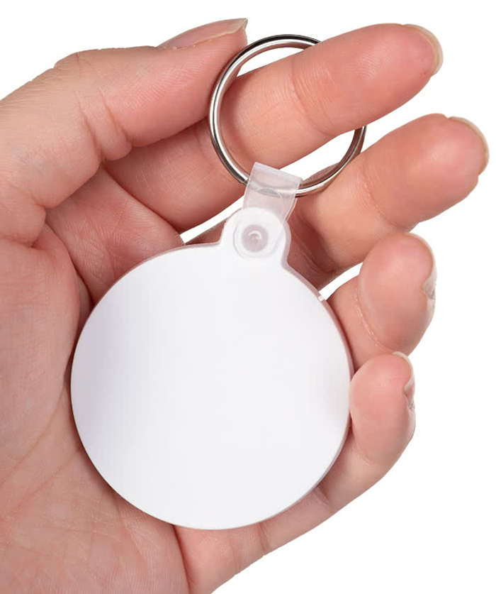Circle PVC Keychain