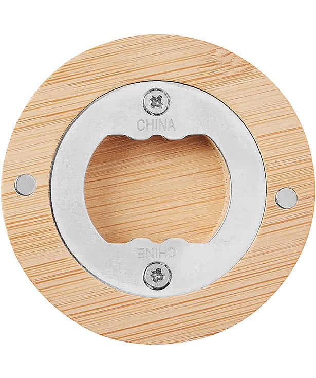 Bamboo Bottle Opener with Magnet
