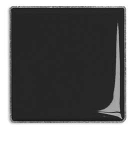 1" Square Lapel Pin - Color: Black / Silver
