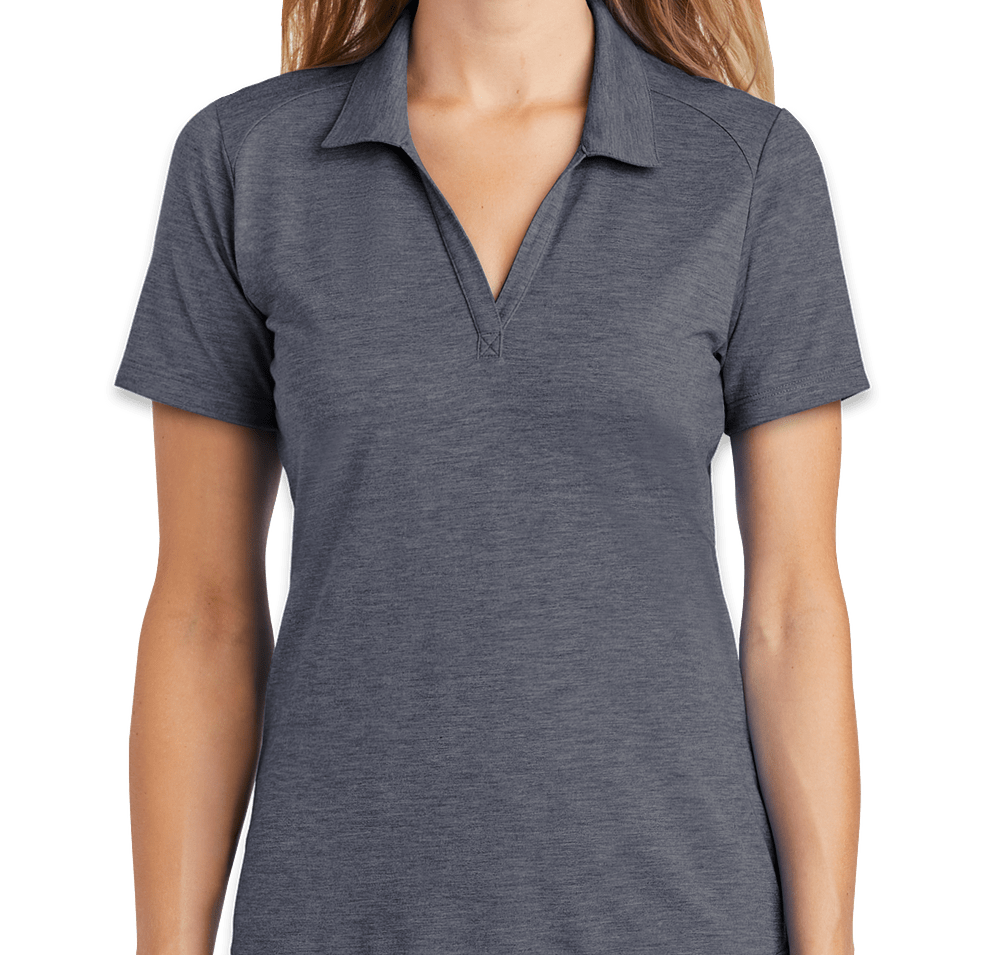 Sport-Tek Women's Tri-Blend Performance Polo - Printed-default